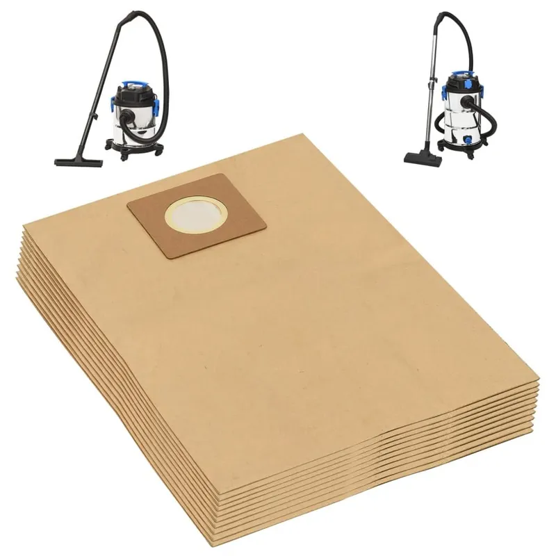 Papierbeutel per Nass- e Trockensauger 10 pz. marrone