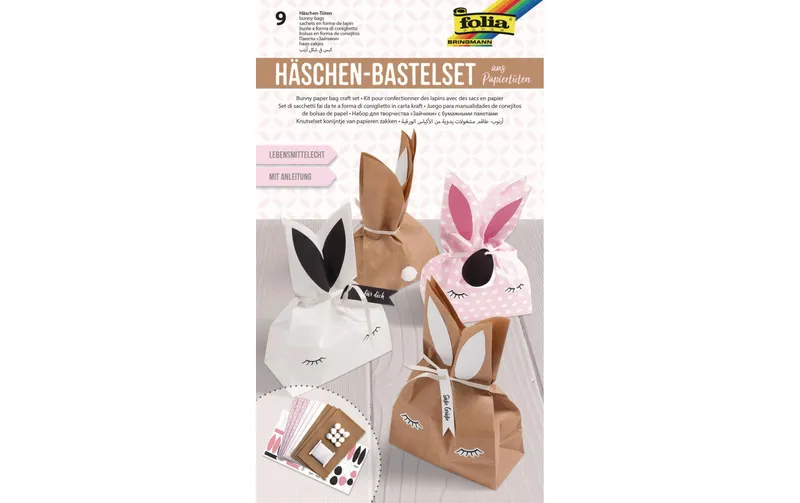 Folia Bastelset Häschen, 9 pieces