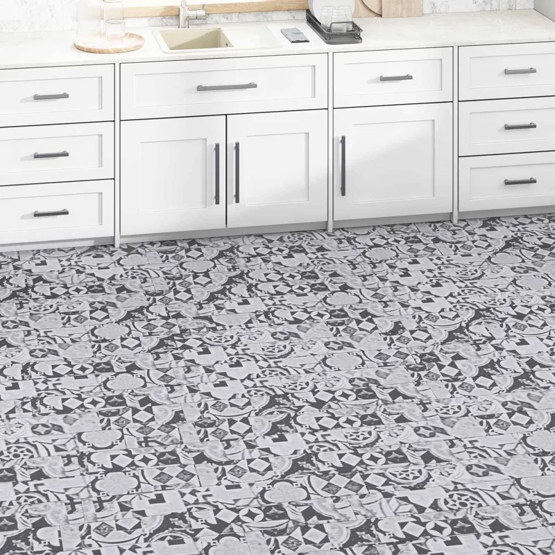Bodenplanken Graues Muster 5,02 m² 36 Stk. PVC