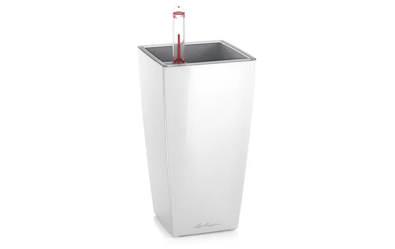 Lechuza Kräutertopf Mini Cubi Premium 9 Weiss hochglanz
