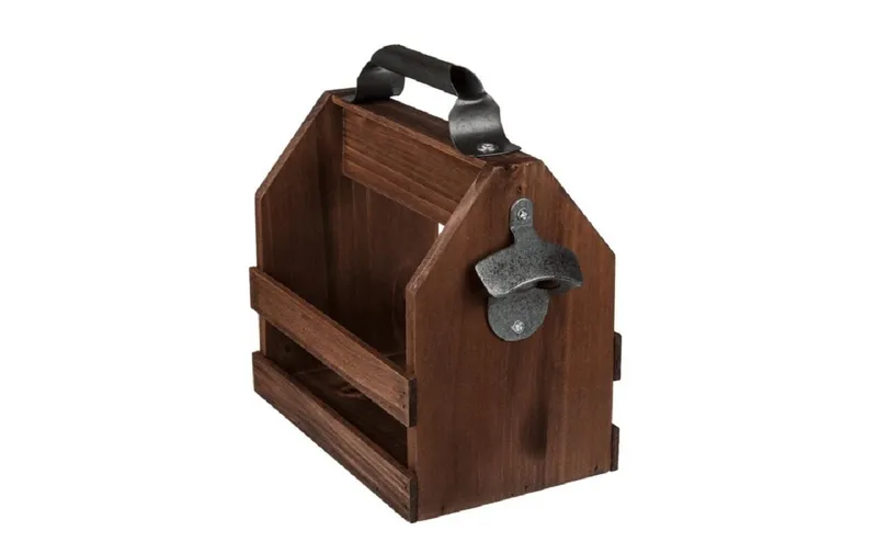 Partyartikel Partyaccessoire Flaschenhalter in Holz