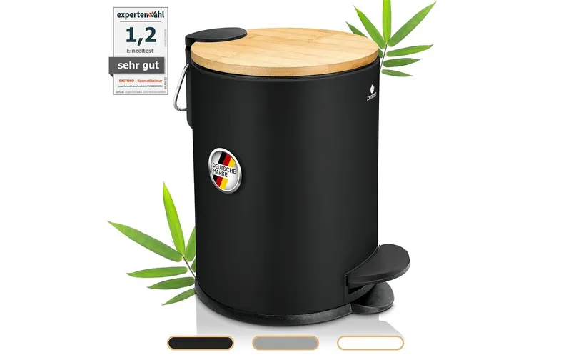 Exitoso Tretmülleimer mit Softclose-Deckel 3 l, noir