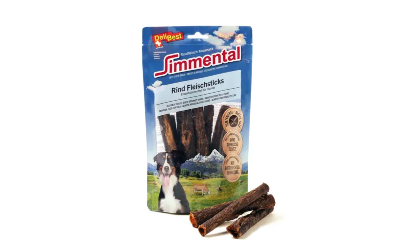 DeliBest Kaustange Simmental Rind Fleischsticks, 150 g