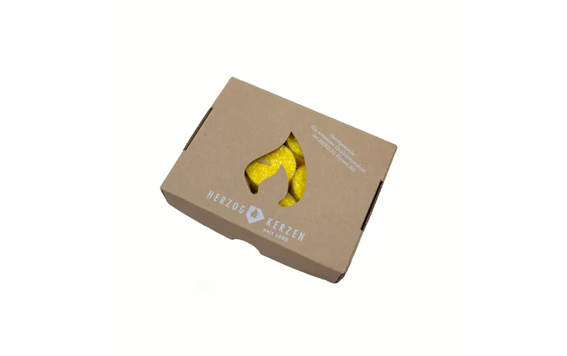Herzog Kerzen AG Teelichter Kristallo Ø 4 cm 9 pieces, Gelb