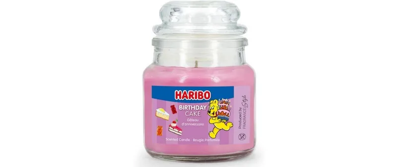balthasar Duftkerze Haribo Birthday Cake 6 x 9 cm