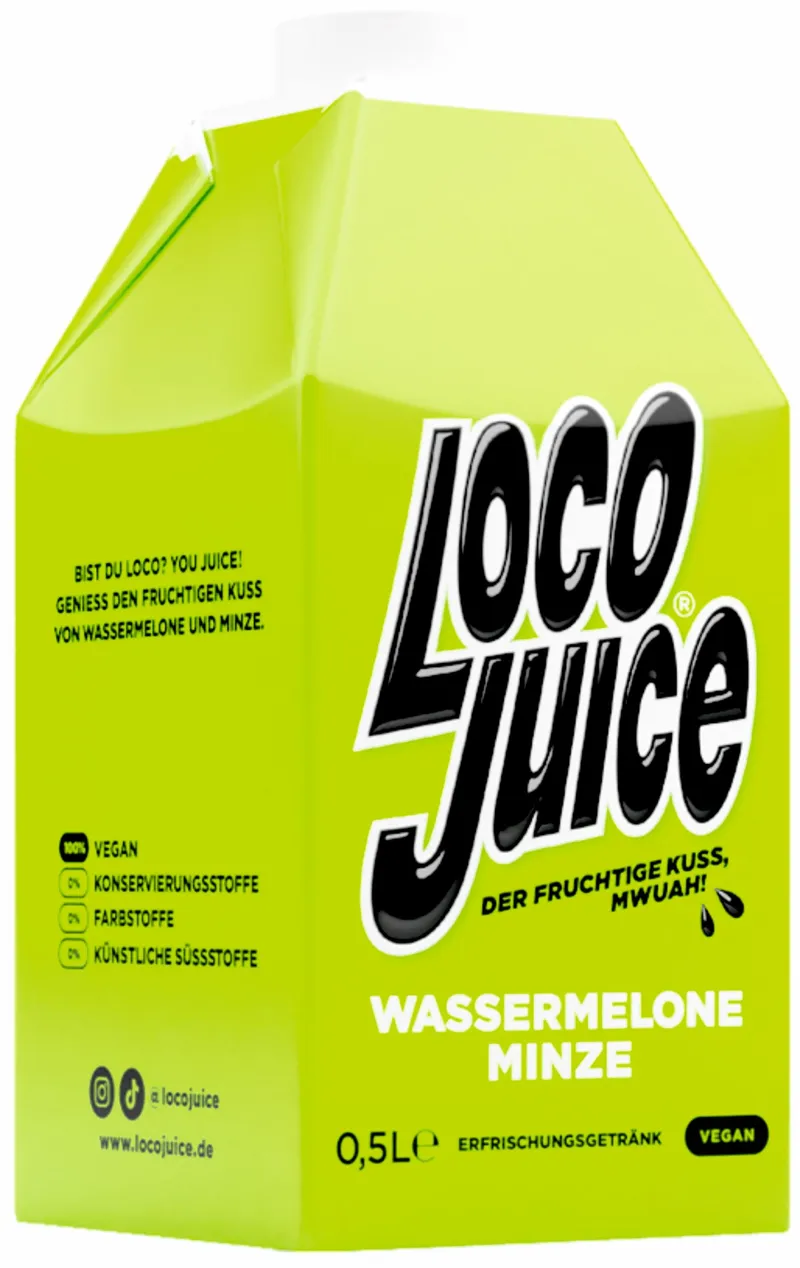 Loco Juice WASSERMELONE-MINZE Der fruchtige Kuss