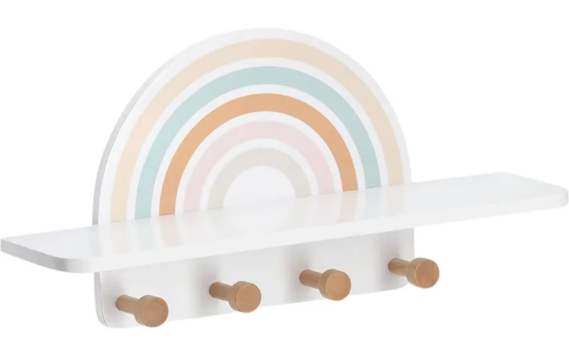 Zeller Present Kinder-Wandgarderobe Rainbow