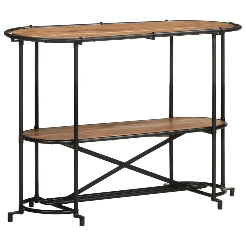tavolo consolle 110x42x76 cm legno massiccio acacia