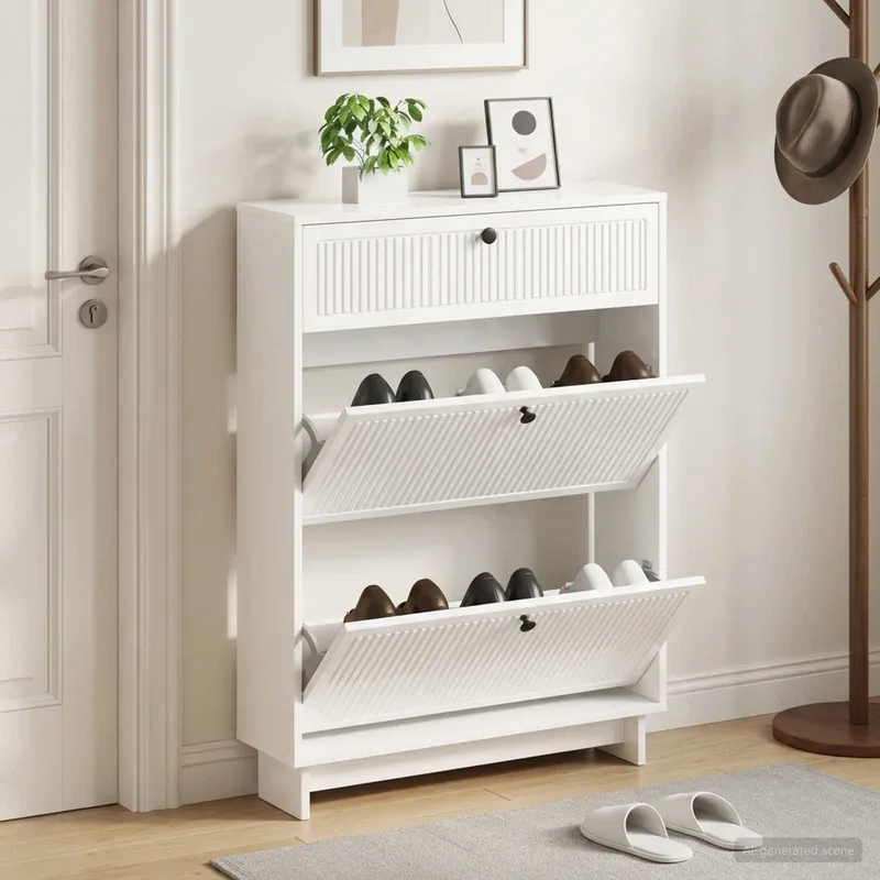 Cabinet à chaussures EDE 78 x 24 x 103 cm Bois d'ingénierie