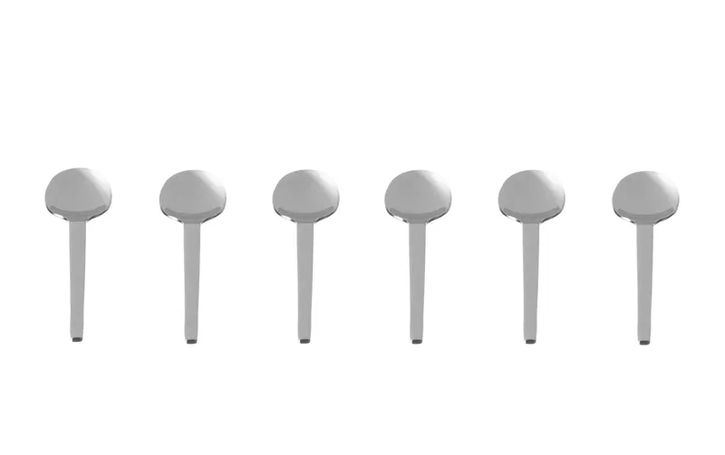 LEONARDO Latte Macchiato Löffel 12 pezzi, Silber