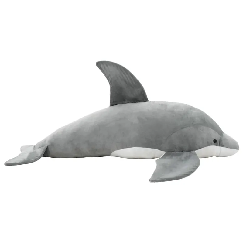 Delfin Kuscheltier Plüsch grey