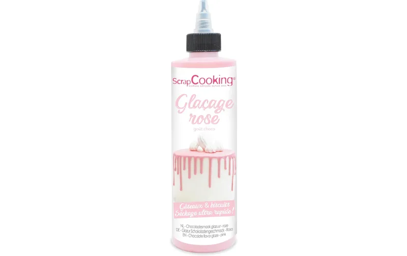 ScrapCooking Schokoladengeschmacksglasur Drip Cake Rosa 130 g Rosa