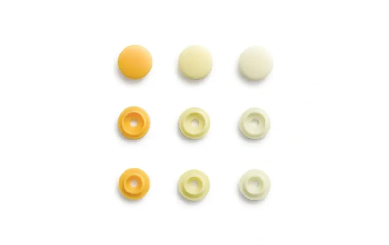 Prym Druckknöpfe Color Snaps Hellgelb, Ø 9 mm, 36 pieces