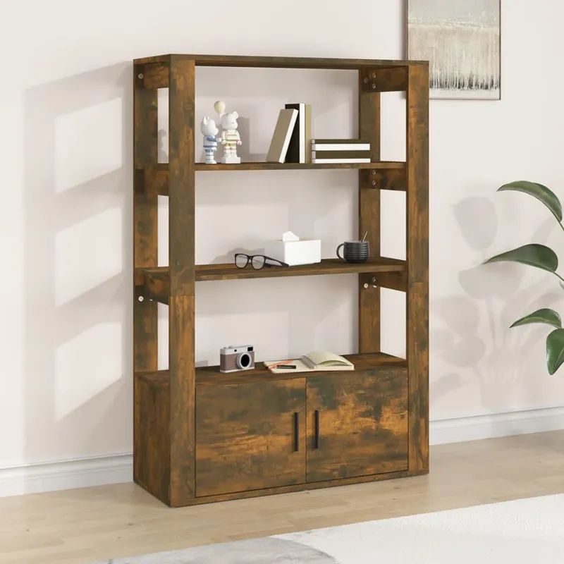Sideboard Räuchereiche 80x30x119,5 cm derivato del legno