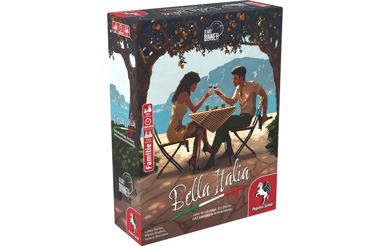 Pegasus Spiele Familienspiel Deadly Dinner – Bella Italia -DE