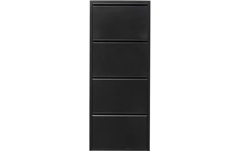 Kare Schuhschrank Caruso 4-er, 50 x 136 cm, noir