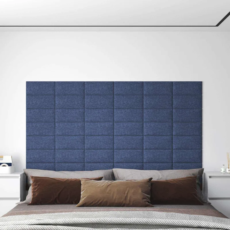 Wandkopfteilen 12 stk. 30 x 15 cm blue fabric