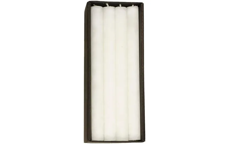 Schulthess Kerzen Stabkerze blanc 4 pièces, 24 x 2.2 cm