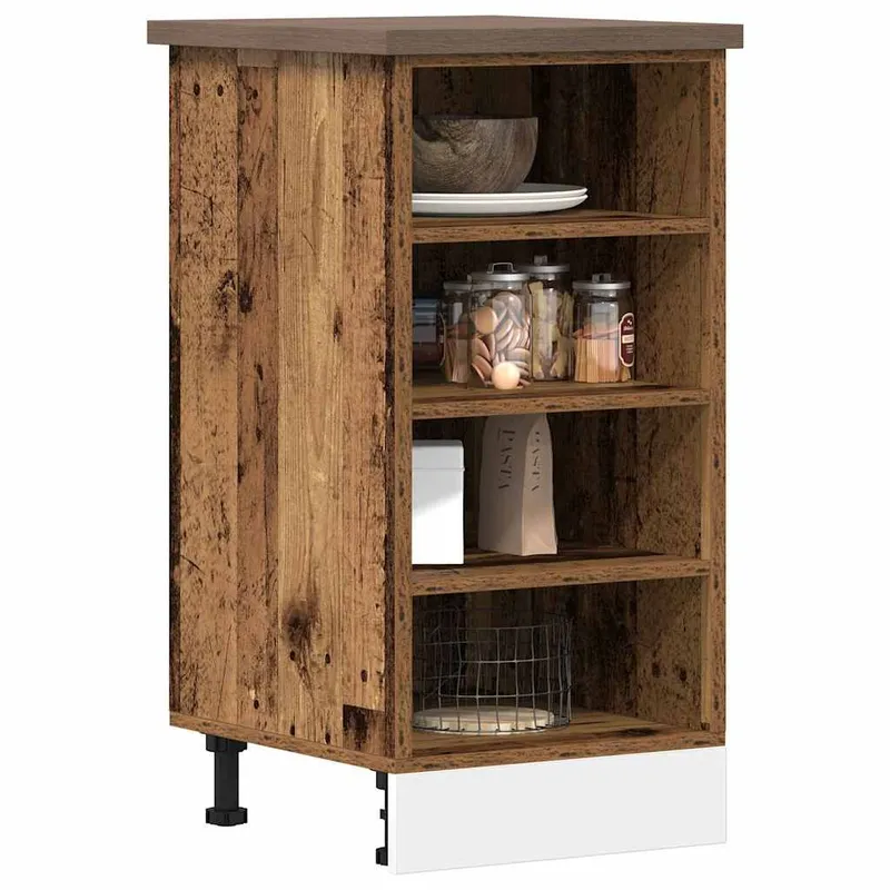 Meuble bas "Riga" Bois ancien 40 x 44,5 x 81,5 cm Bois d'ingénierie