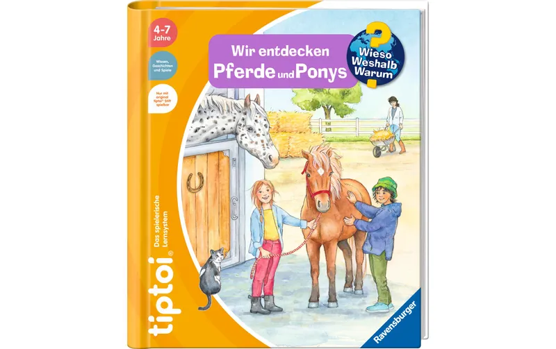 tiptoi Lernbuch Wieso? Weshalb? Warum? Pferde et Ponys