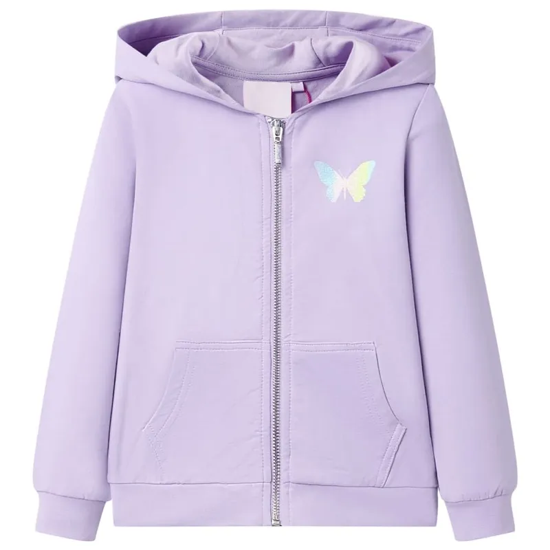 Sweat à capuche pour enfants lila 104