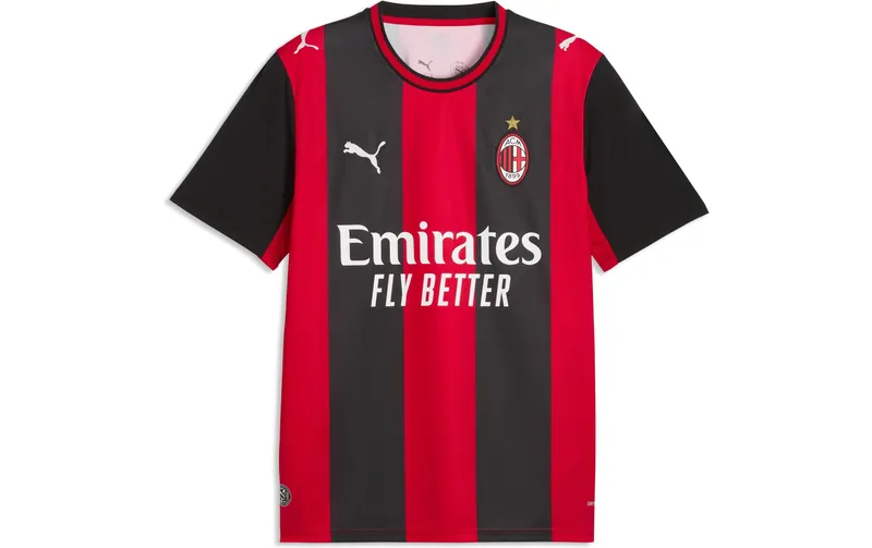 PUMA ACM Heim Trikot Replik Jr nero/rosso, Grösse: 128