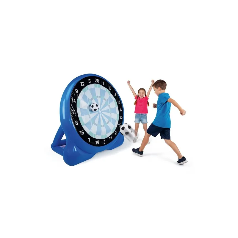 EASYmaxx Fussball-Dartscheibe Aufblasbar, 156 cm, Blau