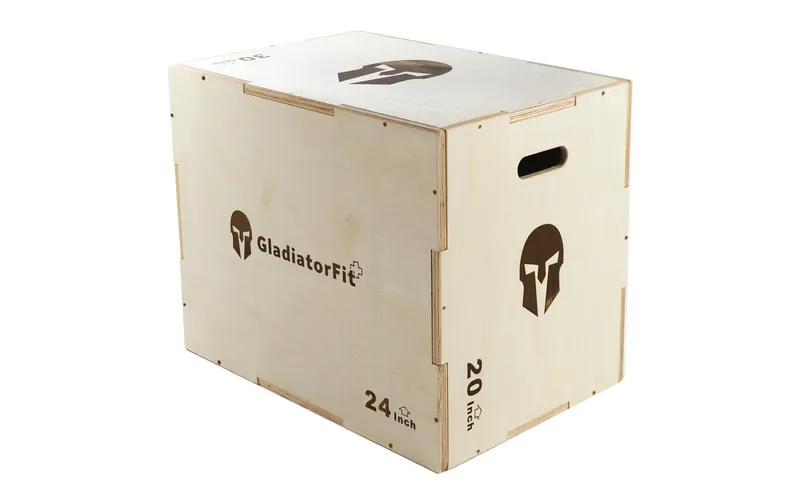 Gladiatorfit Sprung-Plyobox en Holz 3 in 1