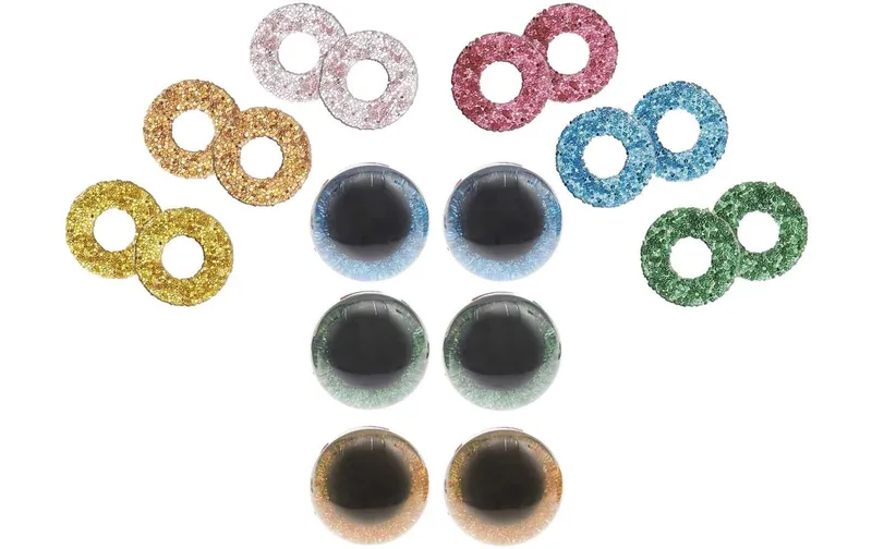 Rico Design Sicherheitsaugen with 6 Farben zur Auswahl 12 mm 6 pcs