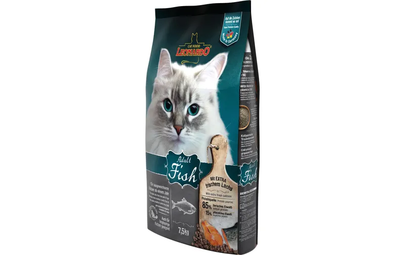Leonardo Cat Food Trockenfutter Adult Fisch, 7.5 kg