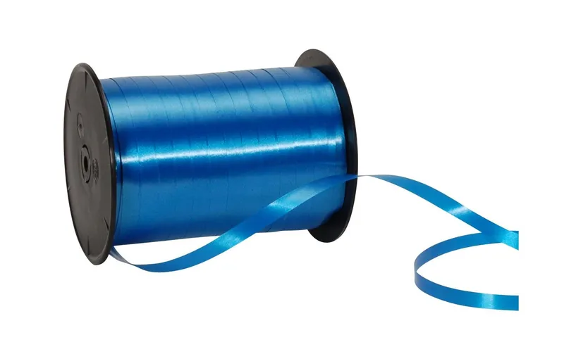 Spyk Geschenkband Poly Glatt 7 mm x 500 m, blue