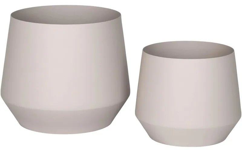 House Nordic Blumentopf Trofa 2 Stück, Sand