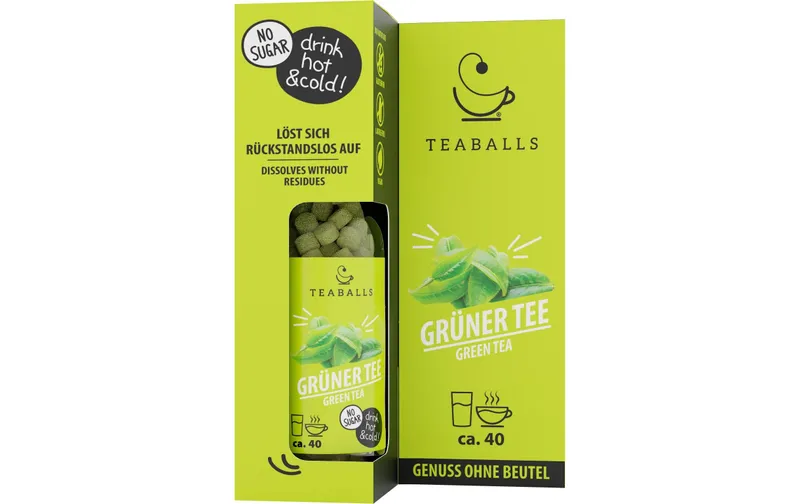 TEABALLS Teaballs grüner Tee Black Selection ca. 40 Tassen