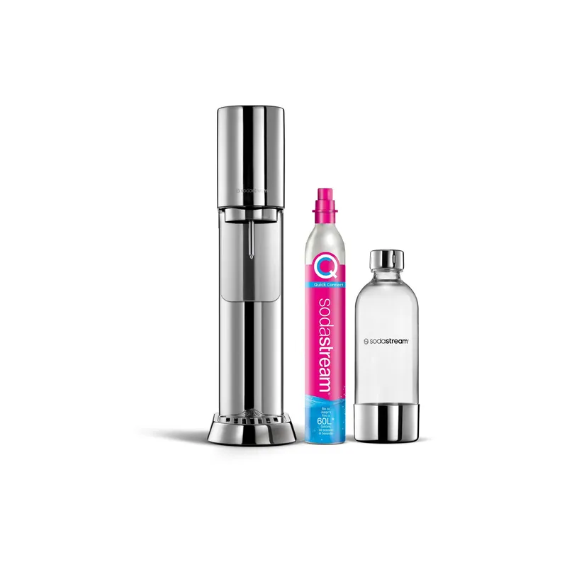 Sodastream Wassersprudler Enso con Quickconnect e Flasche argento
