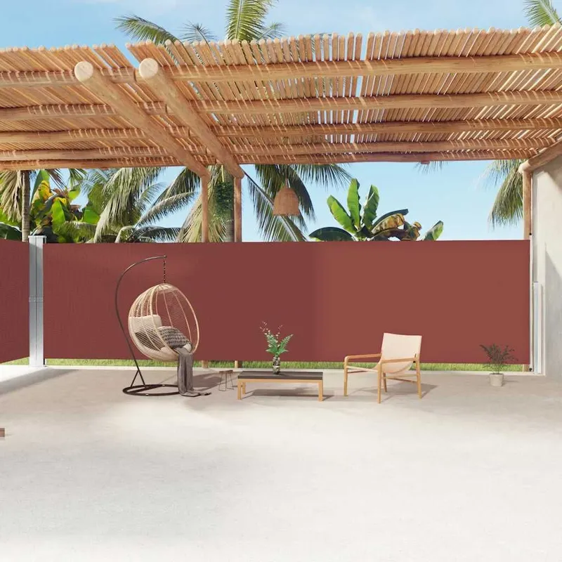 side awning Ausziehbar brown 200x1200 cm