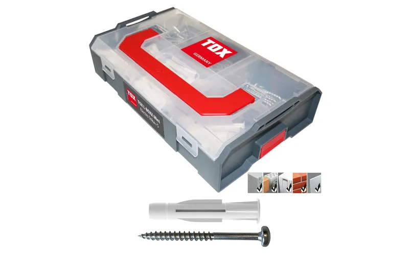 Tox-Dübel Dübel Sortiment L-Boxx Mini Electro Trika+S, 232 pezzi