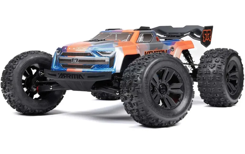 Arrma Monster Truck Kraton BLX6S, bleu/Orange ARTR, 1:8