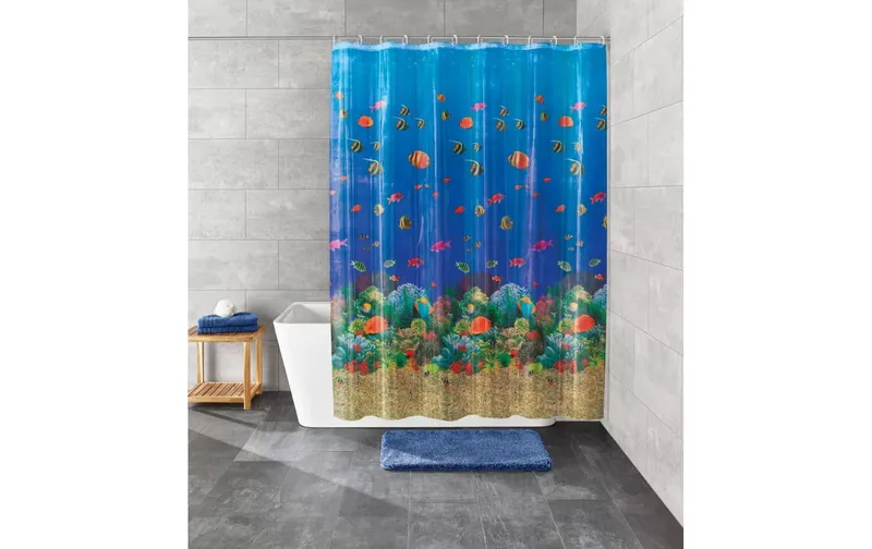 Kleine Wolke Duschvorhang Malediven 180 x 200 cm, multicolore