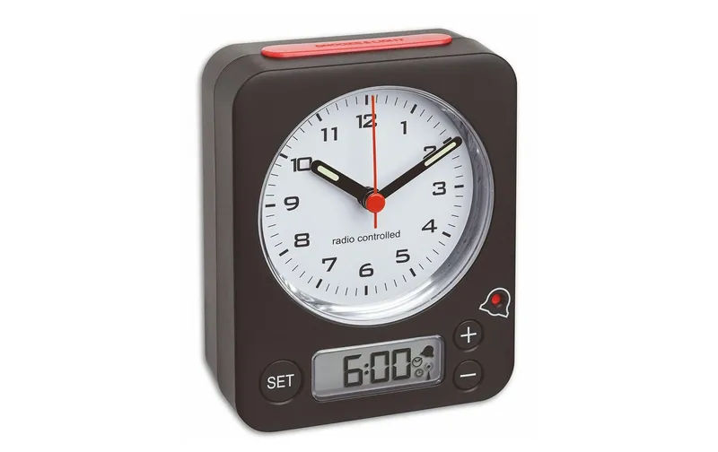 TFA Dostmann Funkwecker Combo rouge/noir