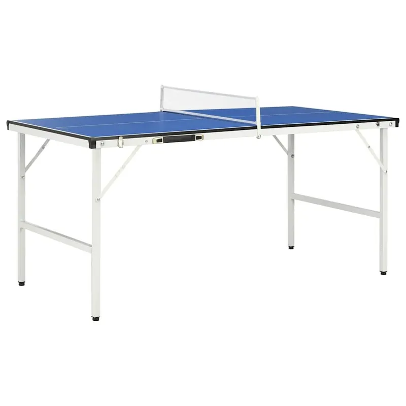 5-Fuß-Ping-Pong-Tisch con Netz 152 x 76 x 66 cm blu