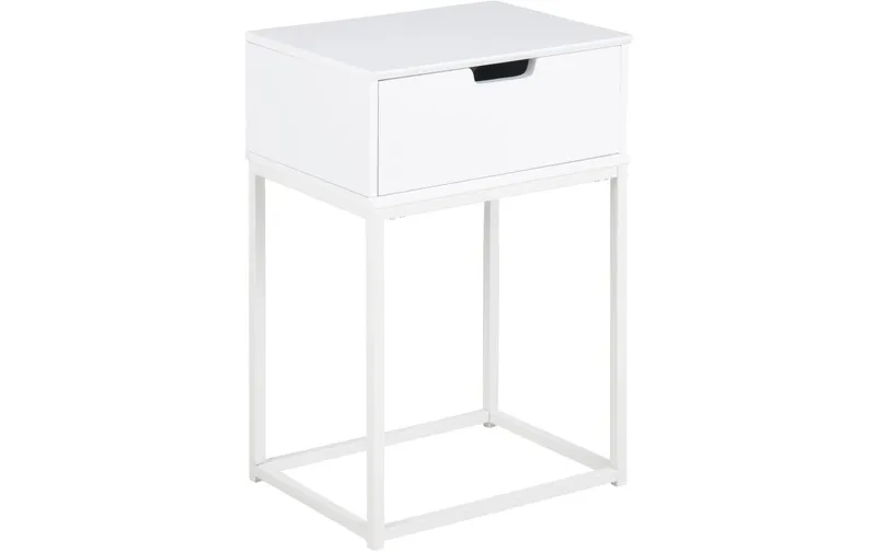 AC Design Nachttisch Mitra 40 x 30 x 61,5 cm, white