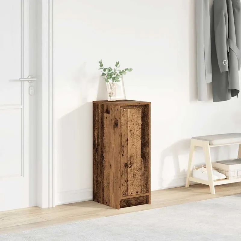 Armoire à chaussures vieux bois 29,5x34x76 cm bois ingénierie