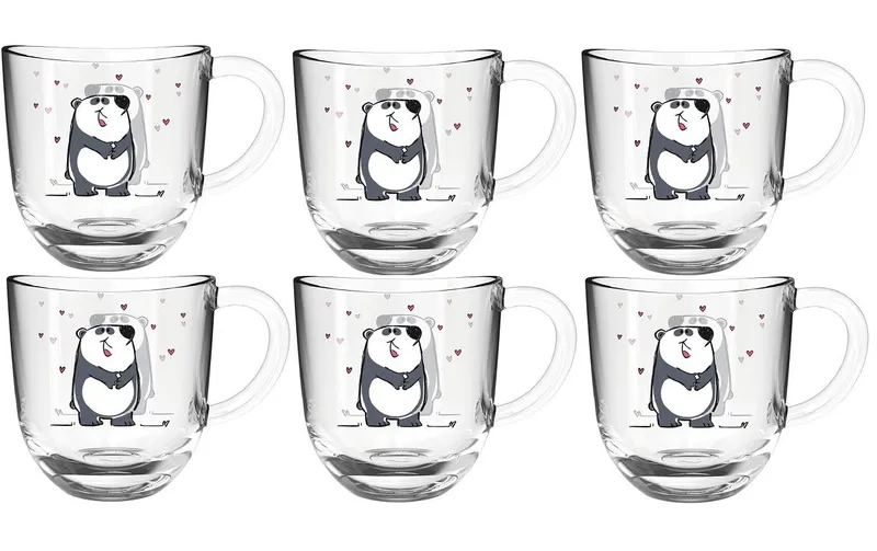LEONARDO Kindertasse Bambini Panda, 6 pezzi