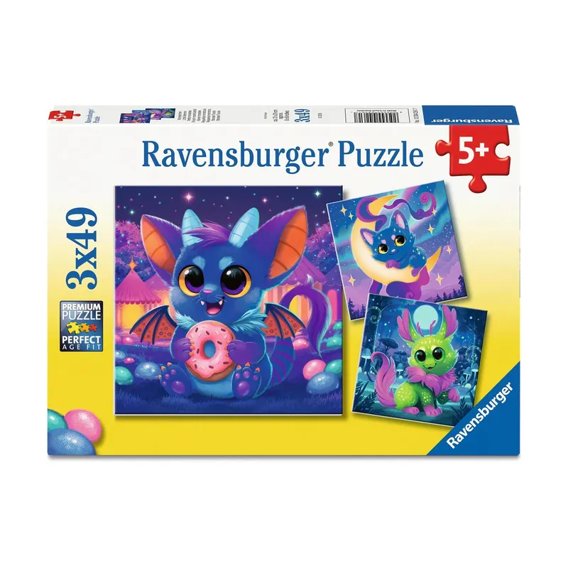Ravensburger Puzzle Monsterchen 3 x 49