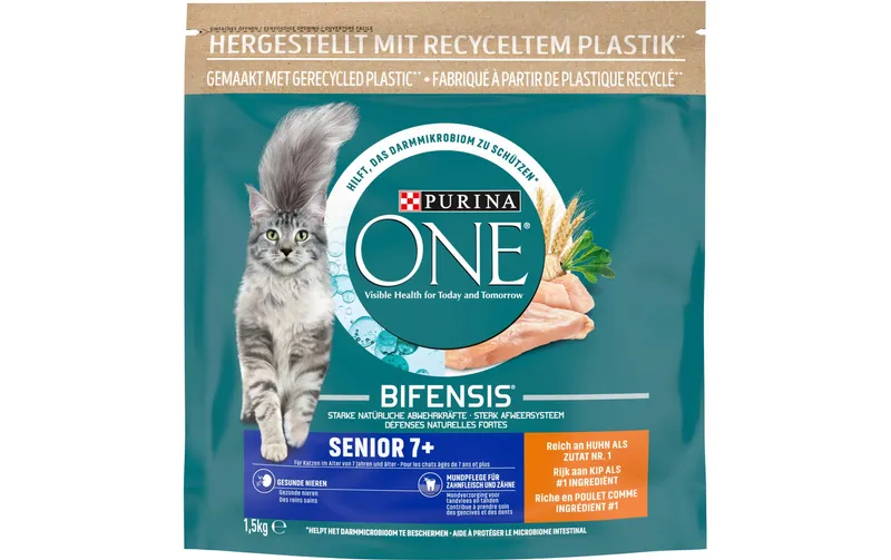 Purina ONE Trockenfutter Senior Huhn & Vollkorn, 1.5 kg