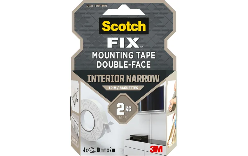 Scotch Montageband Scotch-Fix, 10 mm x 2 m, bianco