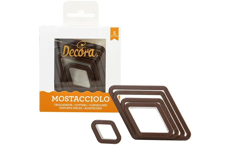 Decora Guetzli-Ausstecher-Set Rautenförmig, 5 pièces