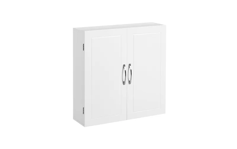 VASAGLE Badezimmerregal Wandschrank 60 x 60 cm, white