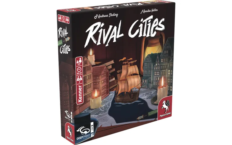 Pegasus Spiele Kennerspiel Rival Cities für 2 Personen -DE