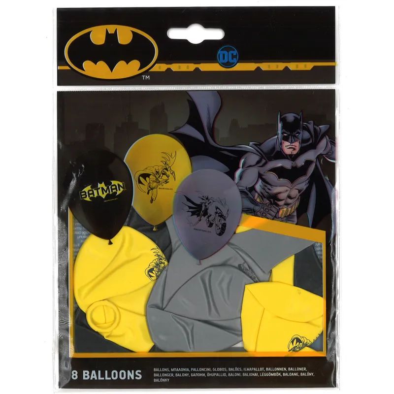 Gummiballone Batman 8 Stk.